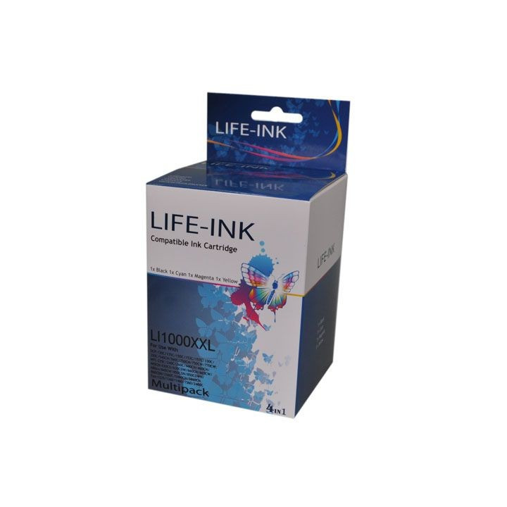 LC1000: Pack de 4 cartouches de 35 ml chacune pour Brother