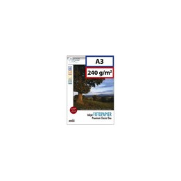 A3: papier photo 240g brillant. 75 feuilles
