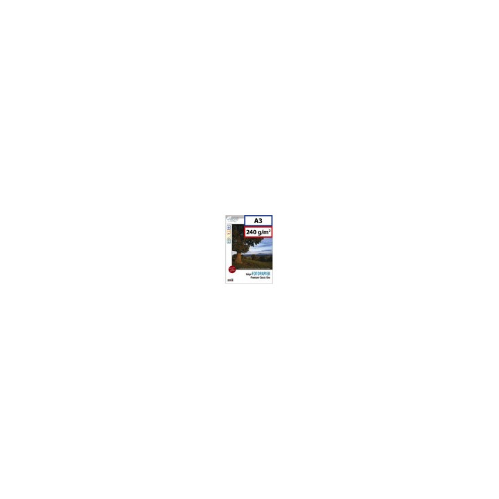A3: papier photo 240g brillant. 75 feuilles