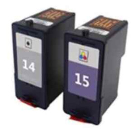 full cartridge pack for Lexmark 14 and 15