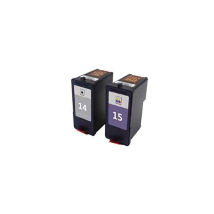 full cartridge pack for Lexmark 14 and 15