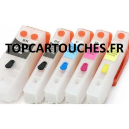 T3331, 3341 to 3344: 5 refillable cartridges with autoreset chips