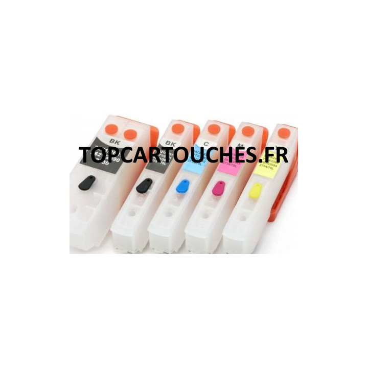 T3331, 3341 to 3344: 5 refillable cartridges with autoreset chips