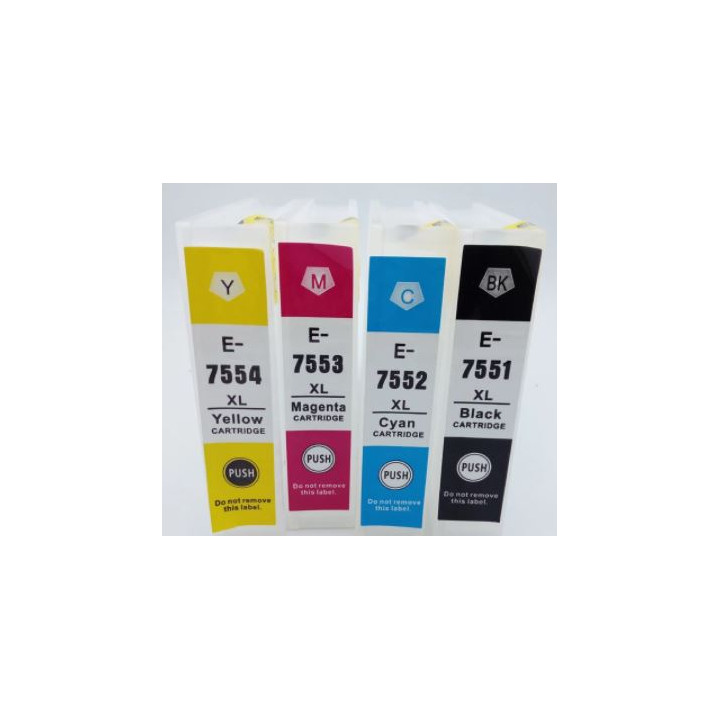 T7551-7554: cartouches pleines pour Epson