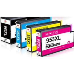 HP953XL: 4 compatible cartridges for HP Officejet Pro 8710 8720 7720 7730 7740 8715 8718 8210 8725 8218 8728 8730 8740