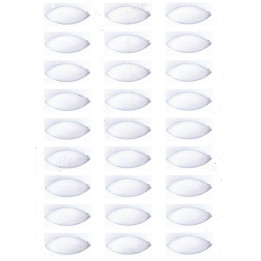 Ronds prédécoupés papier azyme | Décoration comestible A4