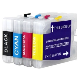 Cartouches rechargeables LC970 pour Brother - Encre rechargées