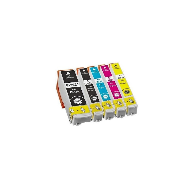 T26 lot de 4 cartouches alimentaires pour Epson