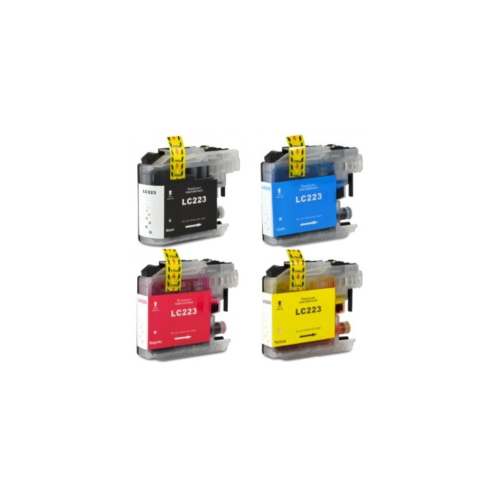 lc223 cartridges full 4 for Brother