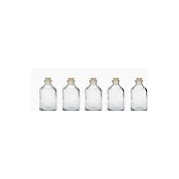 5 flacons PER 100 ml avec bouchons inviolables - Stockage sécurisé