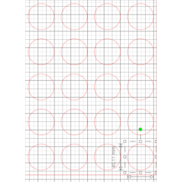 Papier azyme rond 4cm - 200 disques comestibles prédécoupés pour gâteau