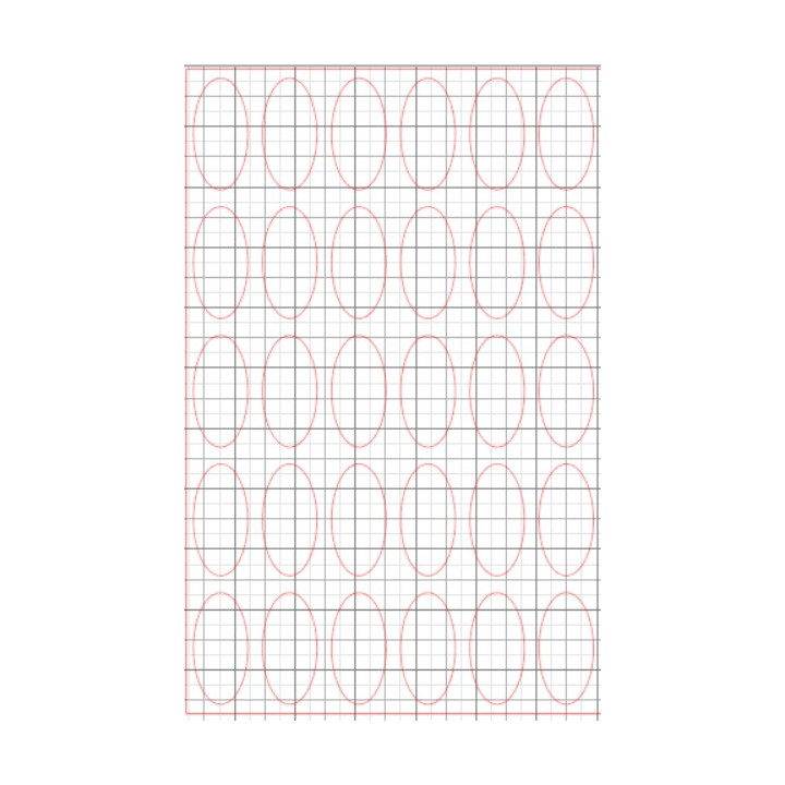 Feuilles azyme prédécoupées 23x47mm pour calissons - Lot 14